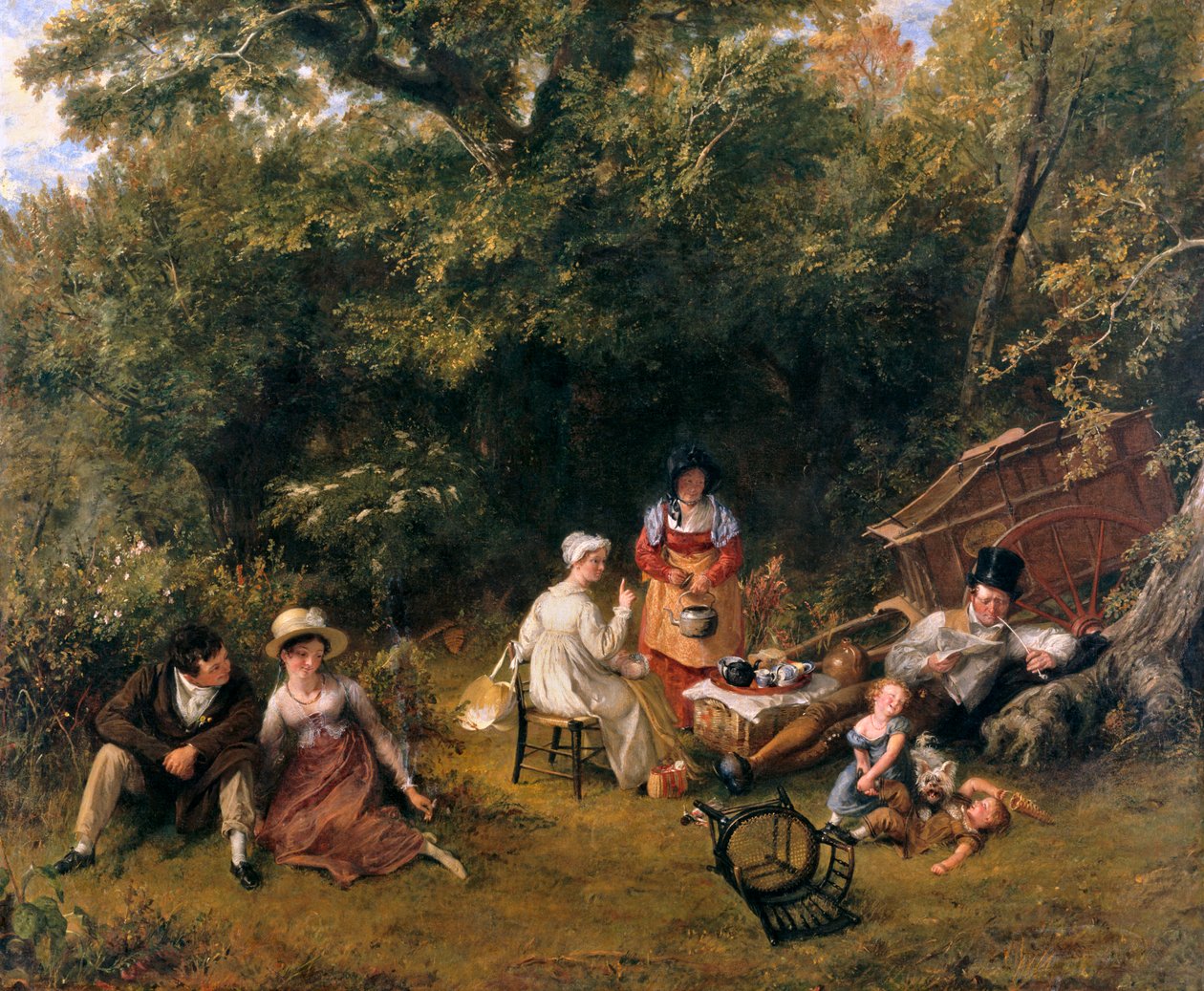 Londonbor som zigenar, 1820 av Charles Robert Leslie