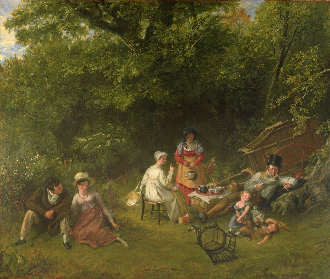 Londonbor som zigenar, 1820 av Charles Robert Leslie