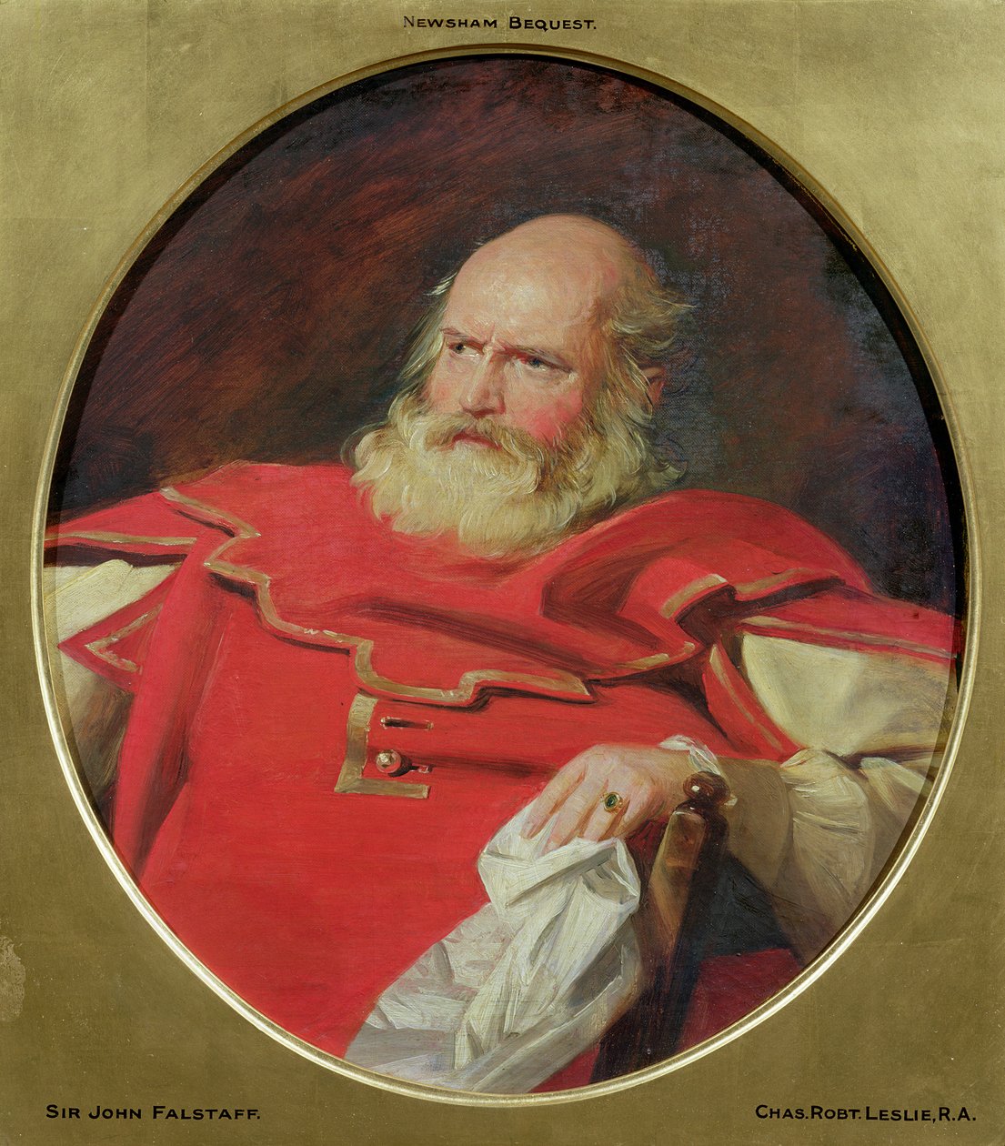 Sir John Falstaff, ca 1840 av Charles Robert Leslie