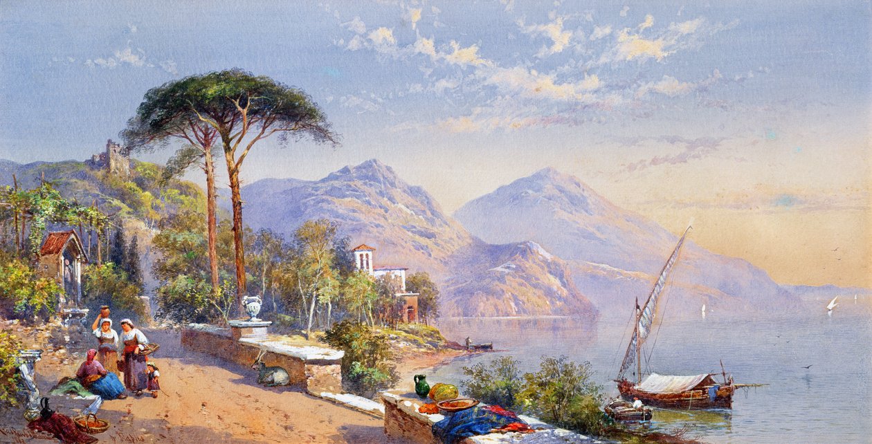 Nära Neapel, 1883 av Thomas Charles Leeson Rowbotham