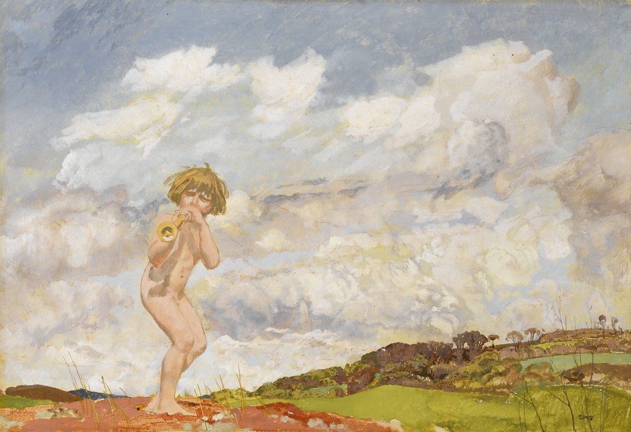 Pan, ca 1916 (tempera på duk) av Charles Sims