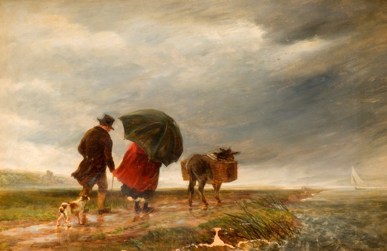 På väg till färjan, Appledore, 1856 av Charles Thomas Burt