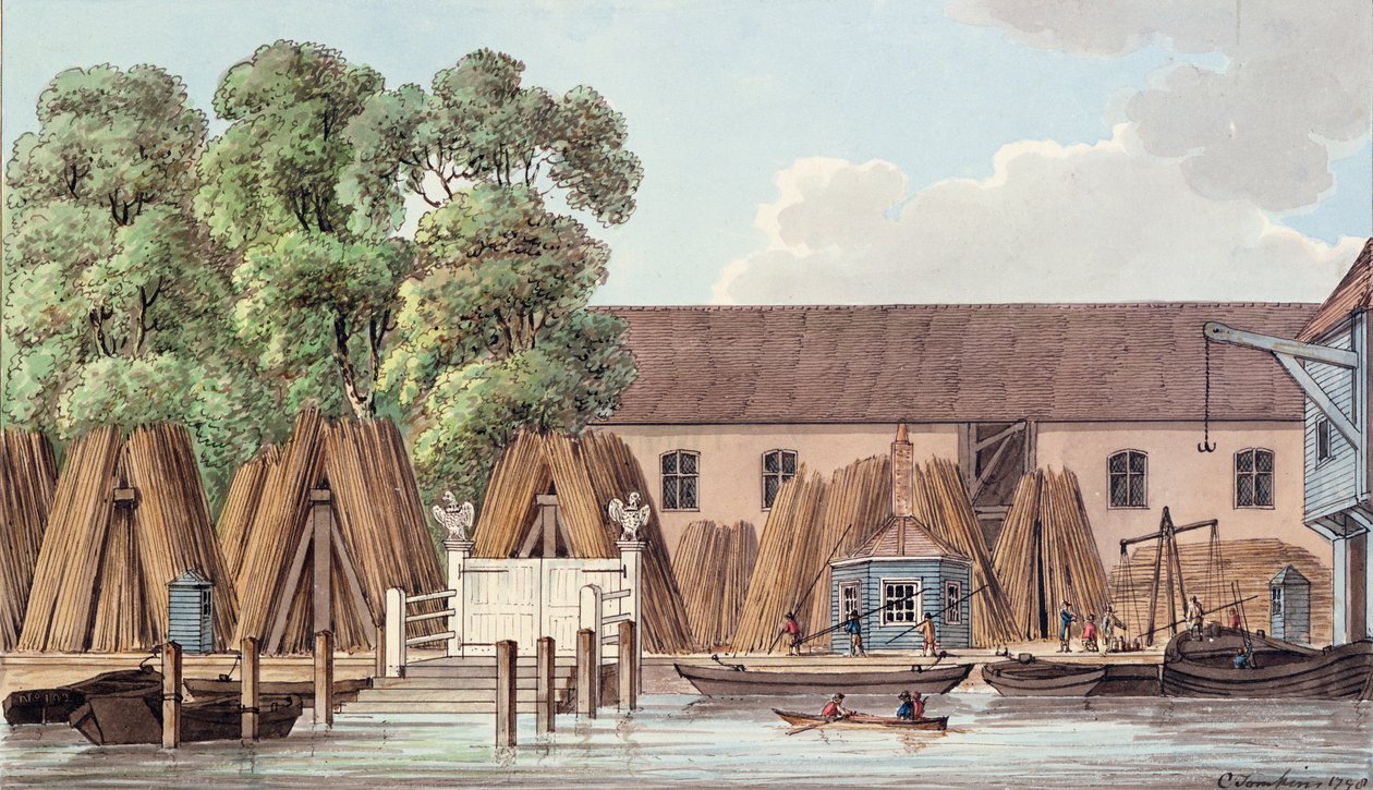 Den gamla stålgården, 1798 av Charles Tomkins
