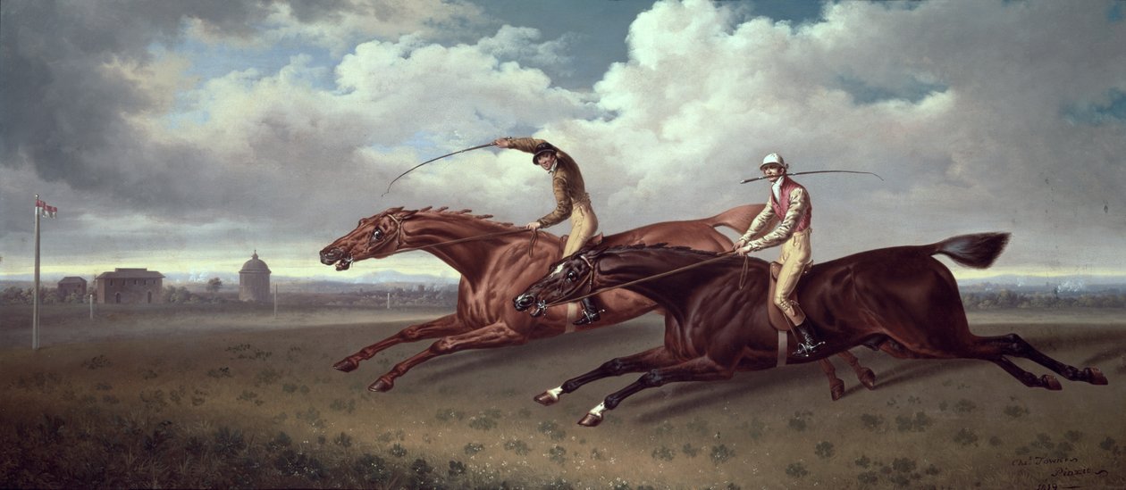 En match mellan Sir Joshua och Filho da Puta, 1819 av Charles Towne