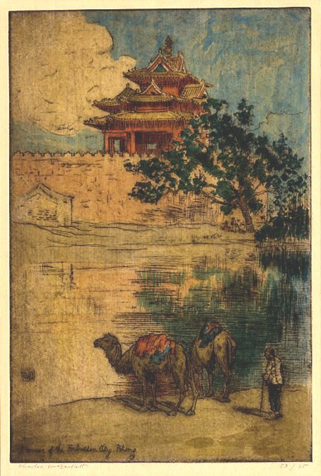 A Corner of the Forbidden City. Peking av Charles William Bartlett