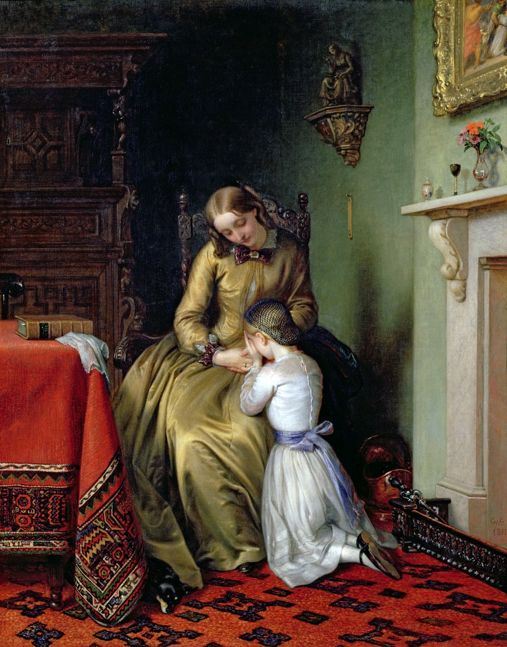 Bönestund, 1854 av Charles West Cope