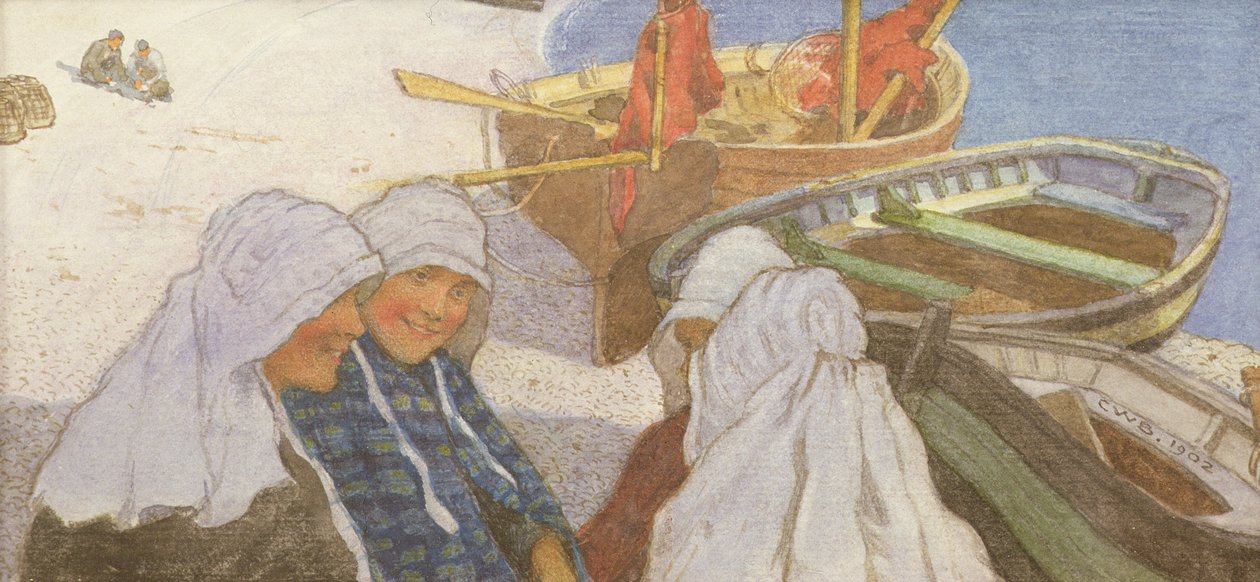 Breton Fishergirls av Charles William Bartlett