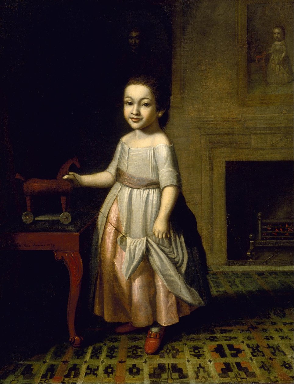 Pojke med leksakshäst av Charles Willson Peale