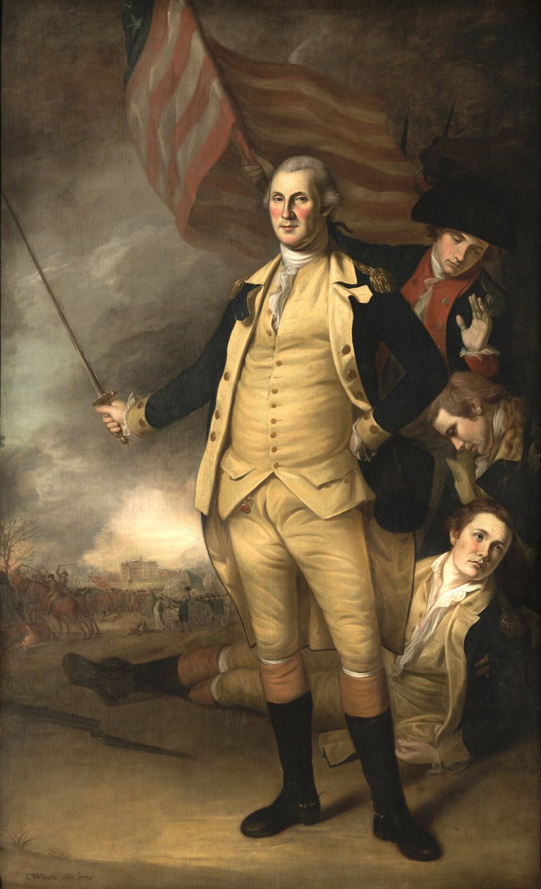 George Washington i slaget vid Princeton av Charles Willson Peale