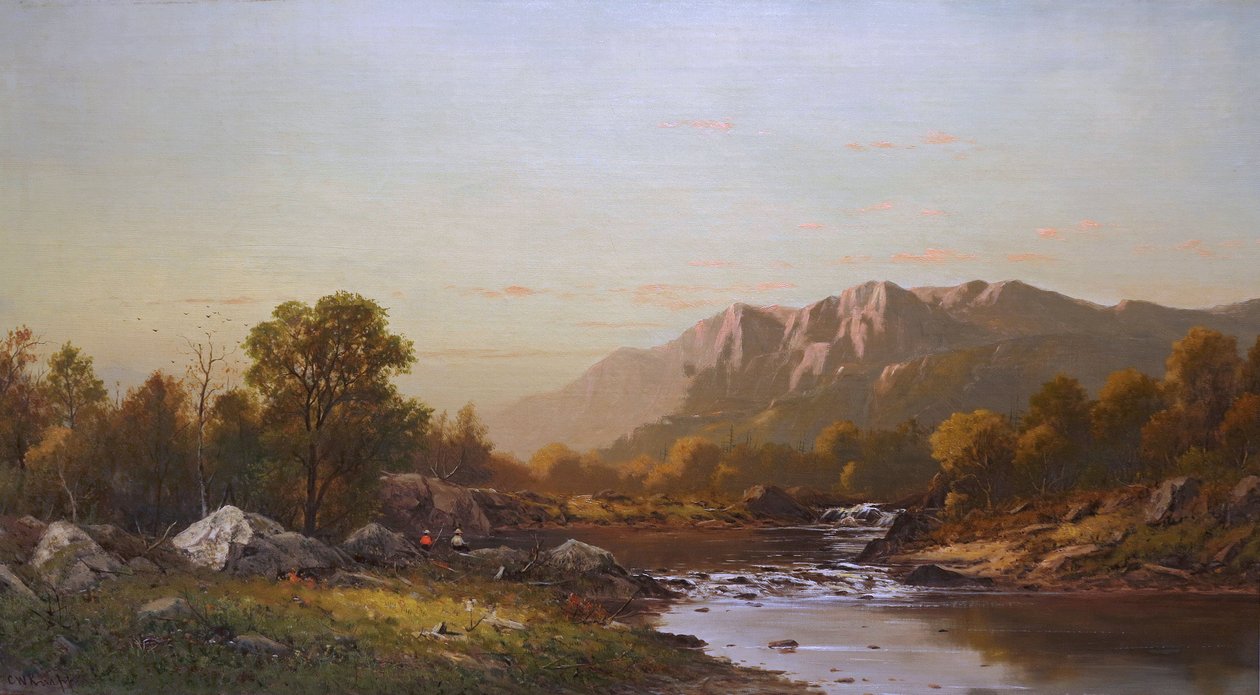 Landscape with Fishermen av Charles Wilson Knapp