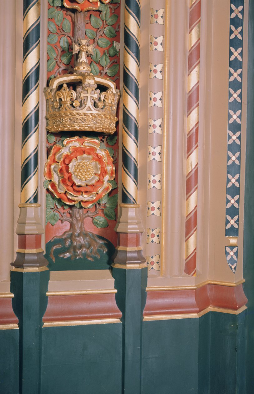 Detalj av dörrar i Royal Gallery, ca 1841 (målat trä) av Charles Barry