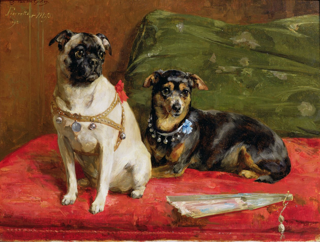 Pierette och Mifs, 1892 av Charles van den Eycken