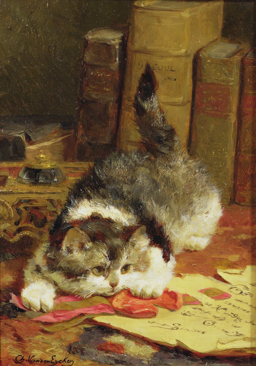 Förfölja katt av Charles van den Eycken