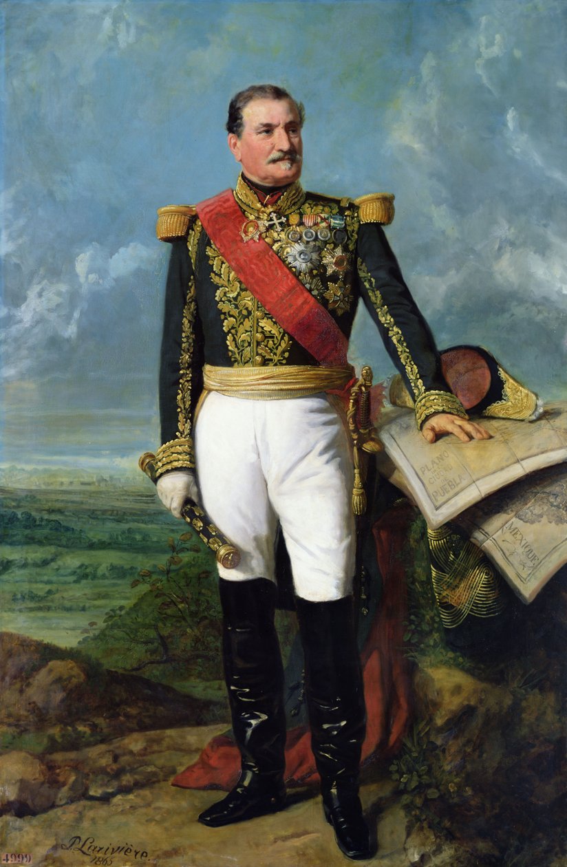Elie-Frederic Forey (1804-1872), Empire Marshall av Charles-Philippe Lariviere
