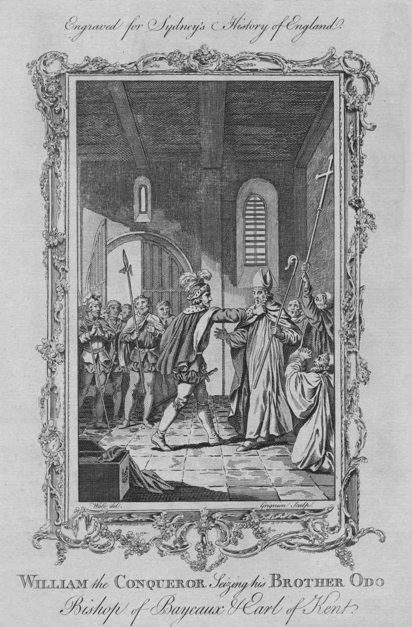 Vilhelm Erövraren griper sin bror Odo, biskop av Bayeaux och jarl av Kent