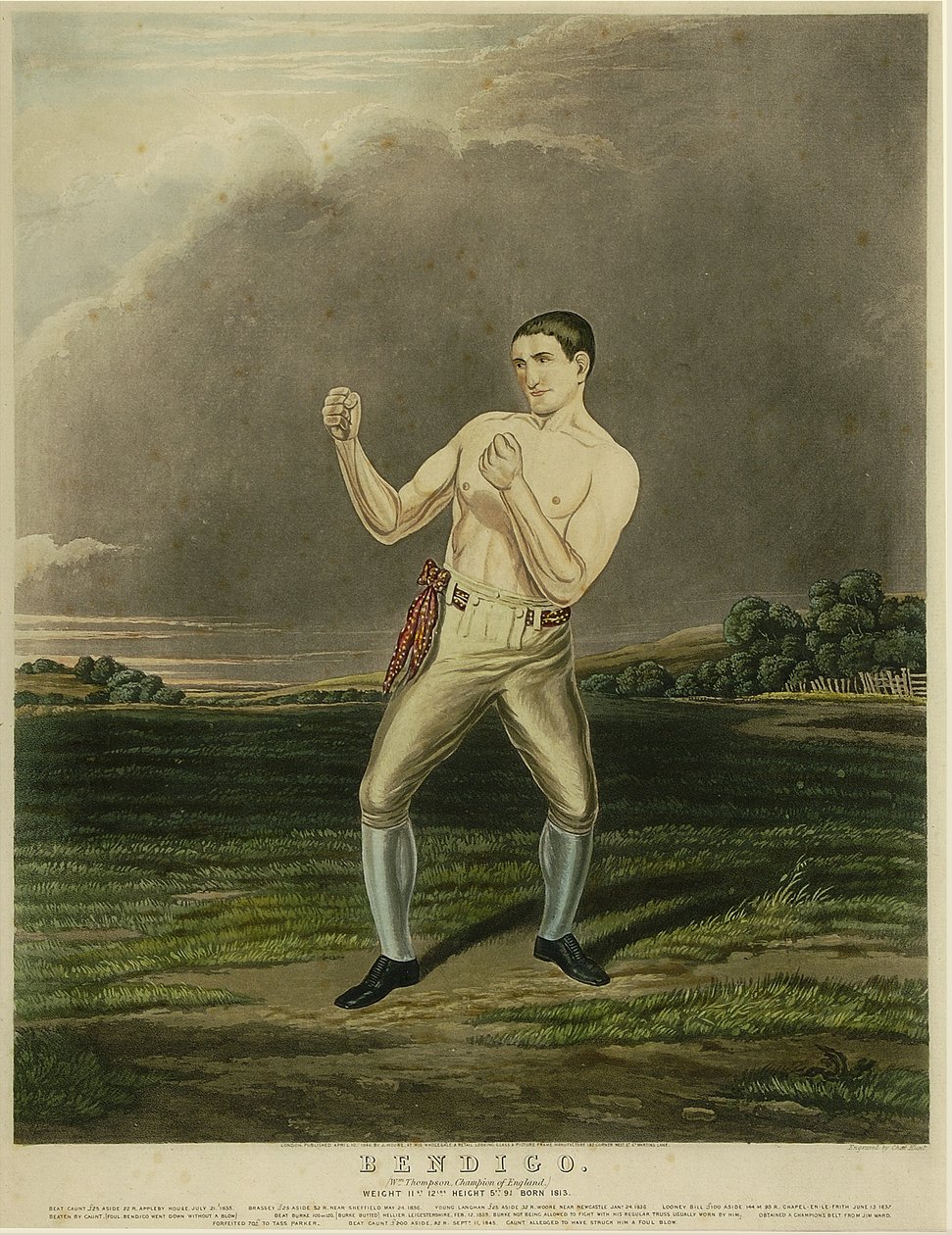 Bendigo (akvatint) av Charles Hunt