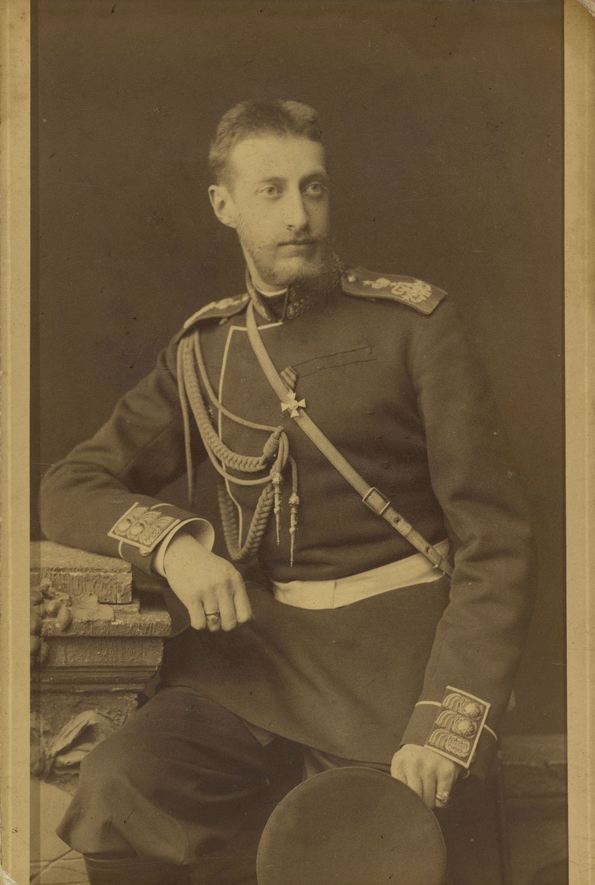 Constantin Constantinovitch de Russie - Porträtt av storhertig Constantine Constantinovich av Ryssland (1858-1915), av Bergamasco, Charles (Karl) (1830-1896). Albumin Foto, c. 1880. Ryska statens film- och fotoarkiv, Krasnogorsk av Charles Bergamasco