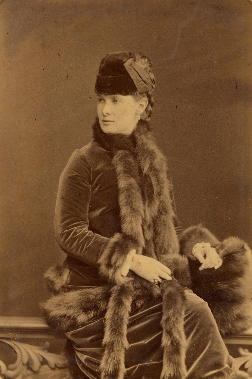 Marie Pavlovna Romanova - Storhertiginnan Maria Pavlovna av Ryssland (1854-1920), av Bergamasco, Charles (Karl) (1830-1896). Albumin Foto, c. 1880. Ryska statens film- och fotoarkiv, Krasnogorsk av Charles Bergamasco