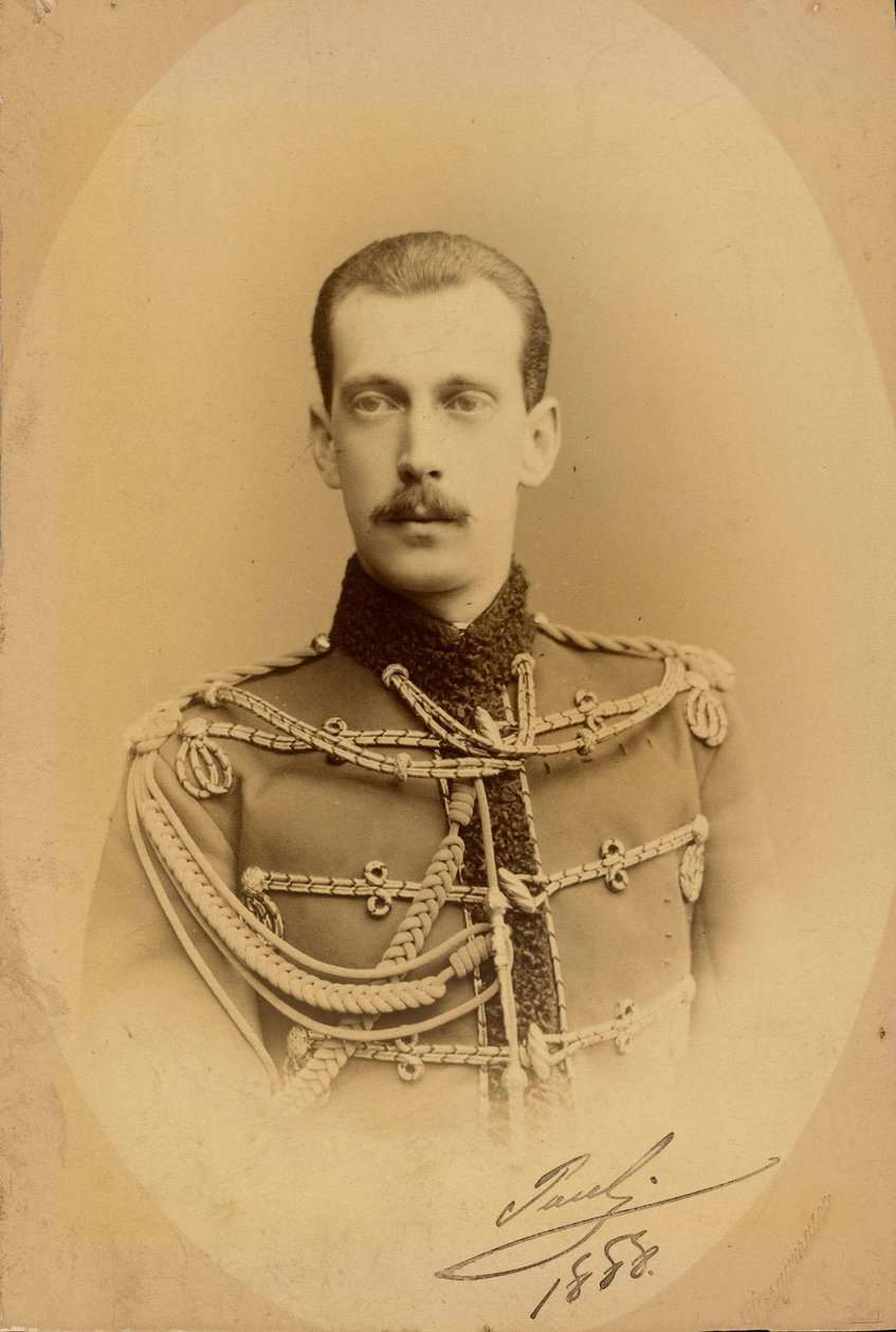 Porträtt av storhertig Paul Alexandrovich av Ryssland (1860-1919) av Charles Bergamasco