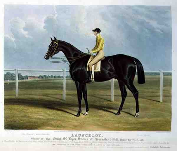 "Launcelot", vinnare av Great St. Leger Stakes i Doncaster av Charles (after) Hancock