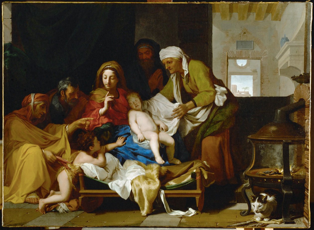 Jesusbarnets sömn - Jesusbarnets sömn - ... av Charles (attr. to) Le Brun