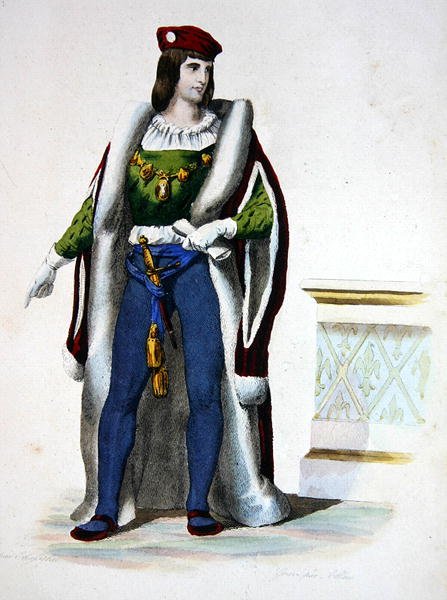 Charles Duke of Orleans, porträtt publicerat i 