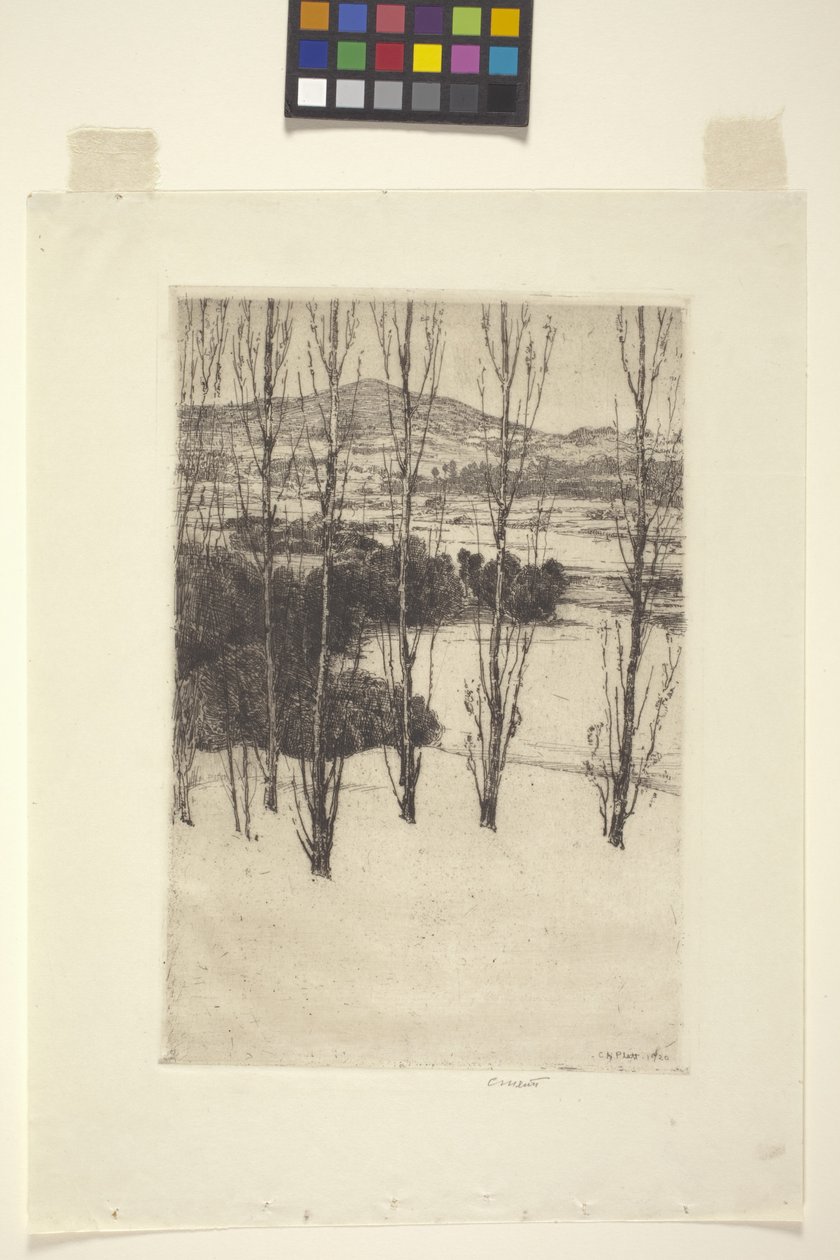 Berget (bläck) av Charles Adams Platt