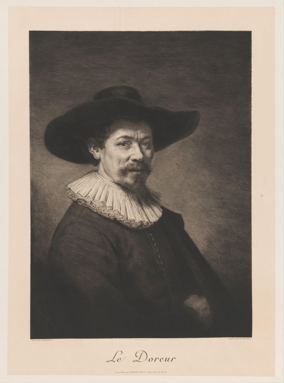 Porträtt av Herman Doomer Le Doreur (titel på objekt) av Charles Albert Waltner