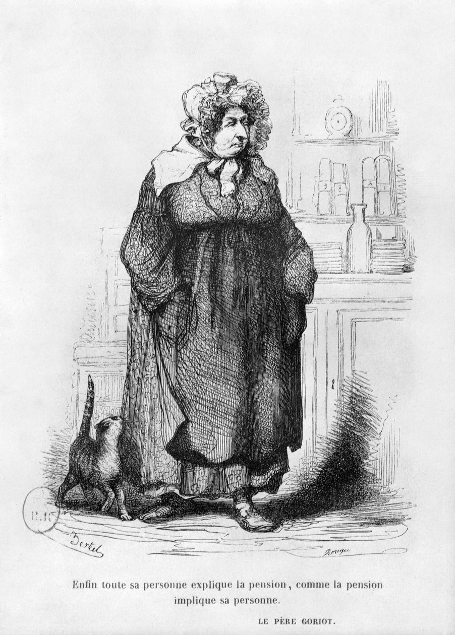 Madame Vauquer, illustration fra 