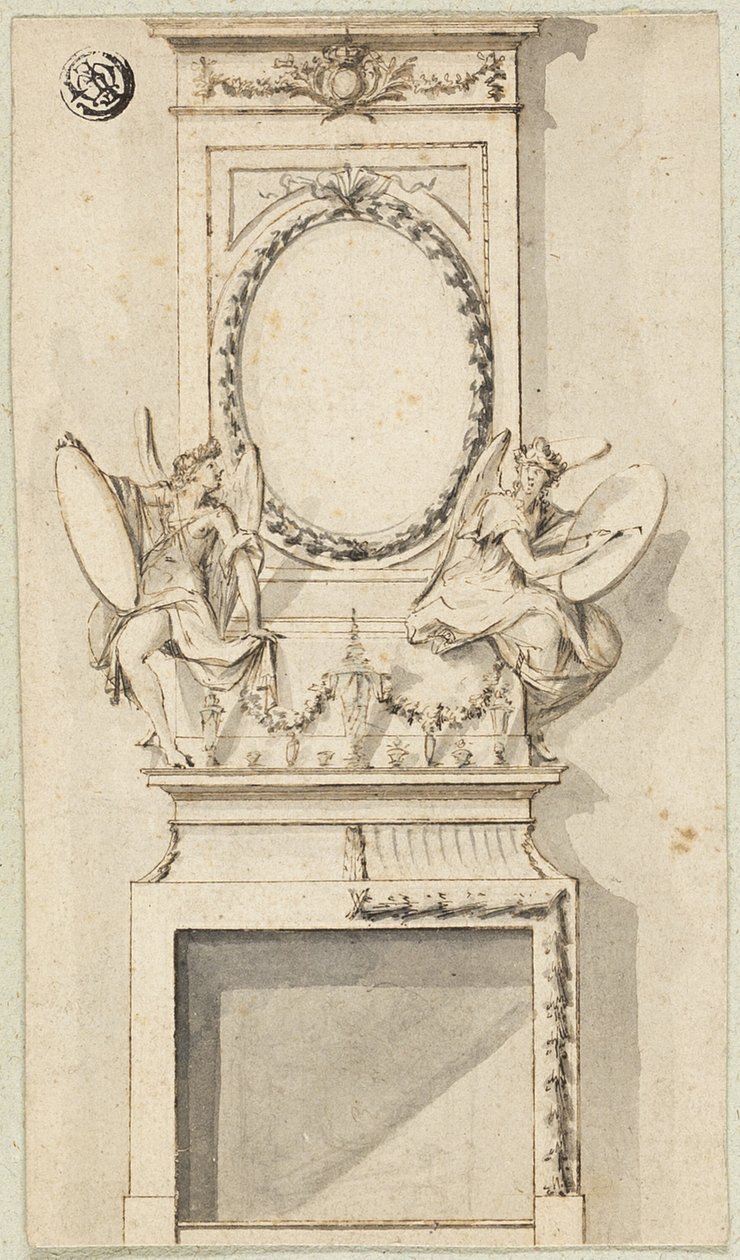 Design för en skorsten av Charles Alfred Stothard