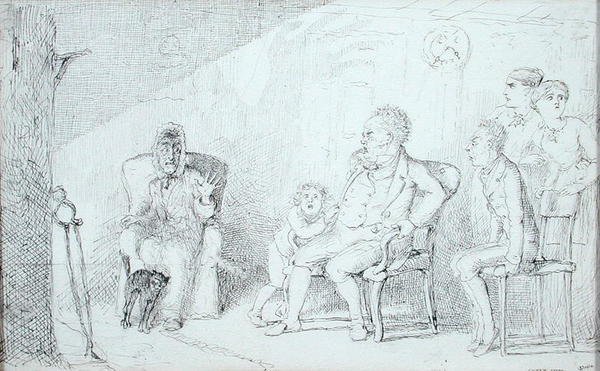 Ghost Story (penna och bläck på papper) av Charles Altamont Doyle
