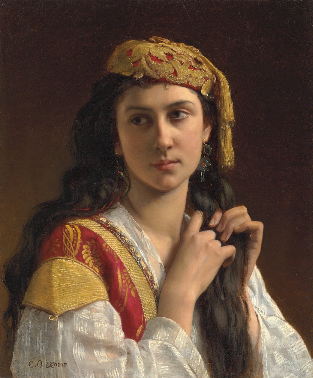 Ung grekisk flicka av Charles Amable Lenoir