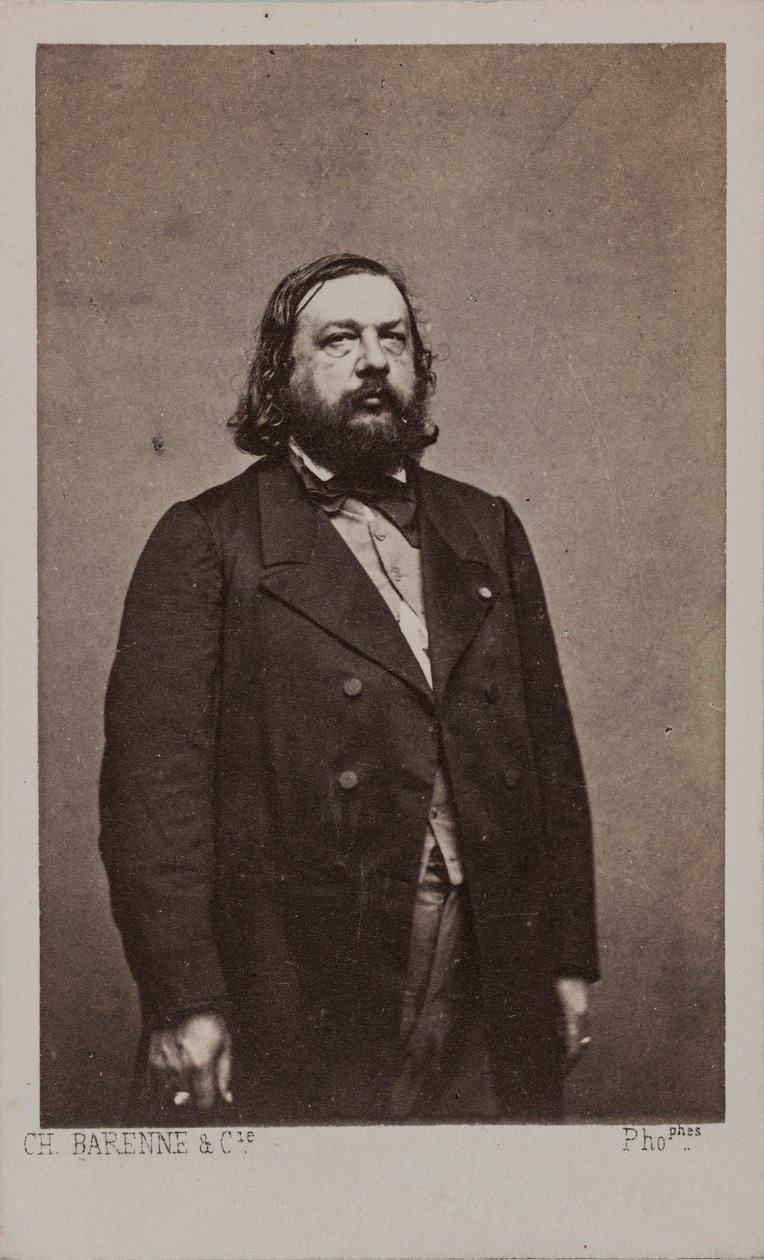 Porträtt av poeten Théophile Gautier 1811-1872, 1872. av Charles Amédée Barenne