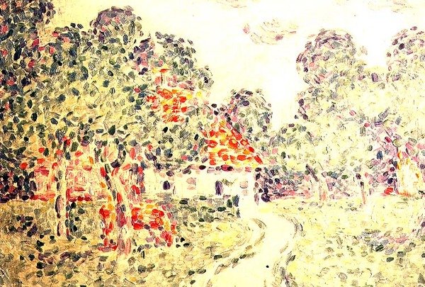 Den lilla gården av Charles Angrand