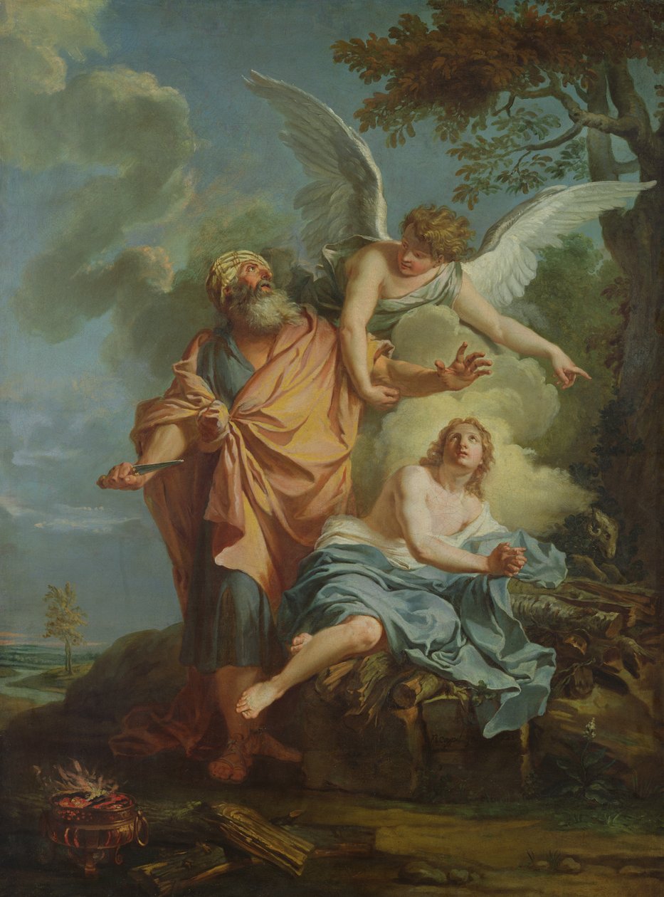Abraham offrar av Charles Antoine Coypel
