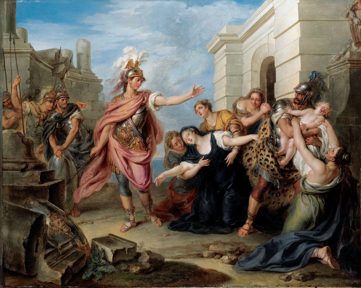 Andromache och Pyrrhus av Charles Antoine Coypel