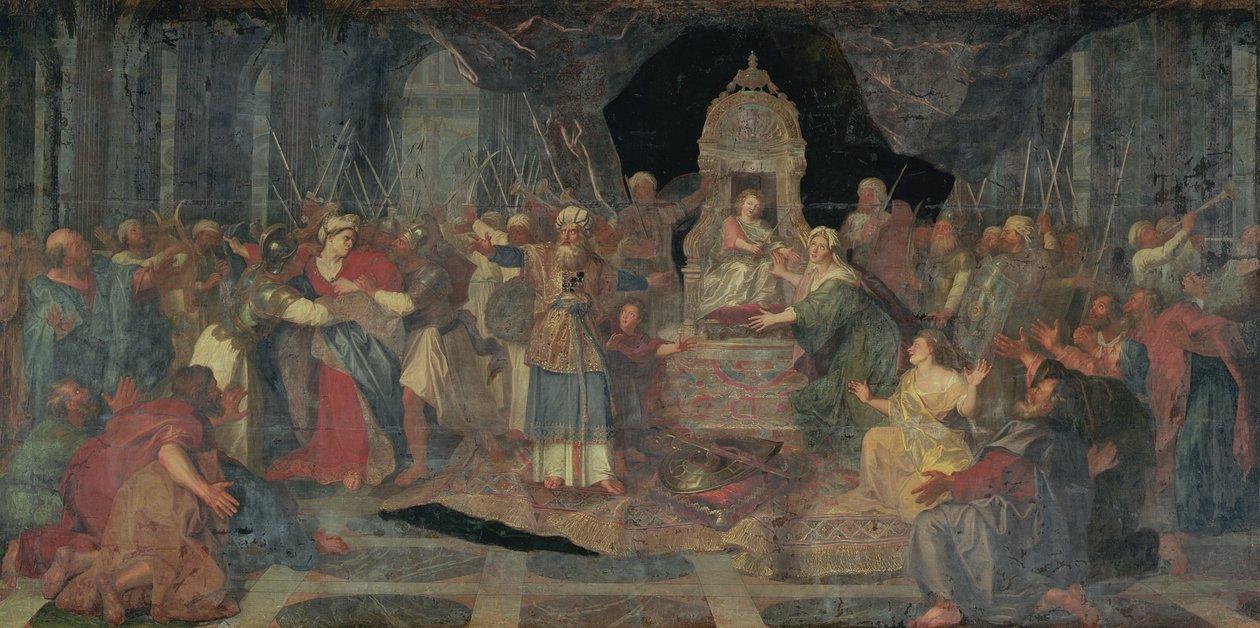 Atalja jagade från templet, 1710 av Charles Antoine Coypel