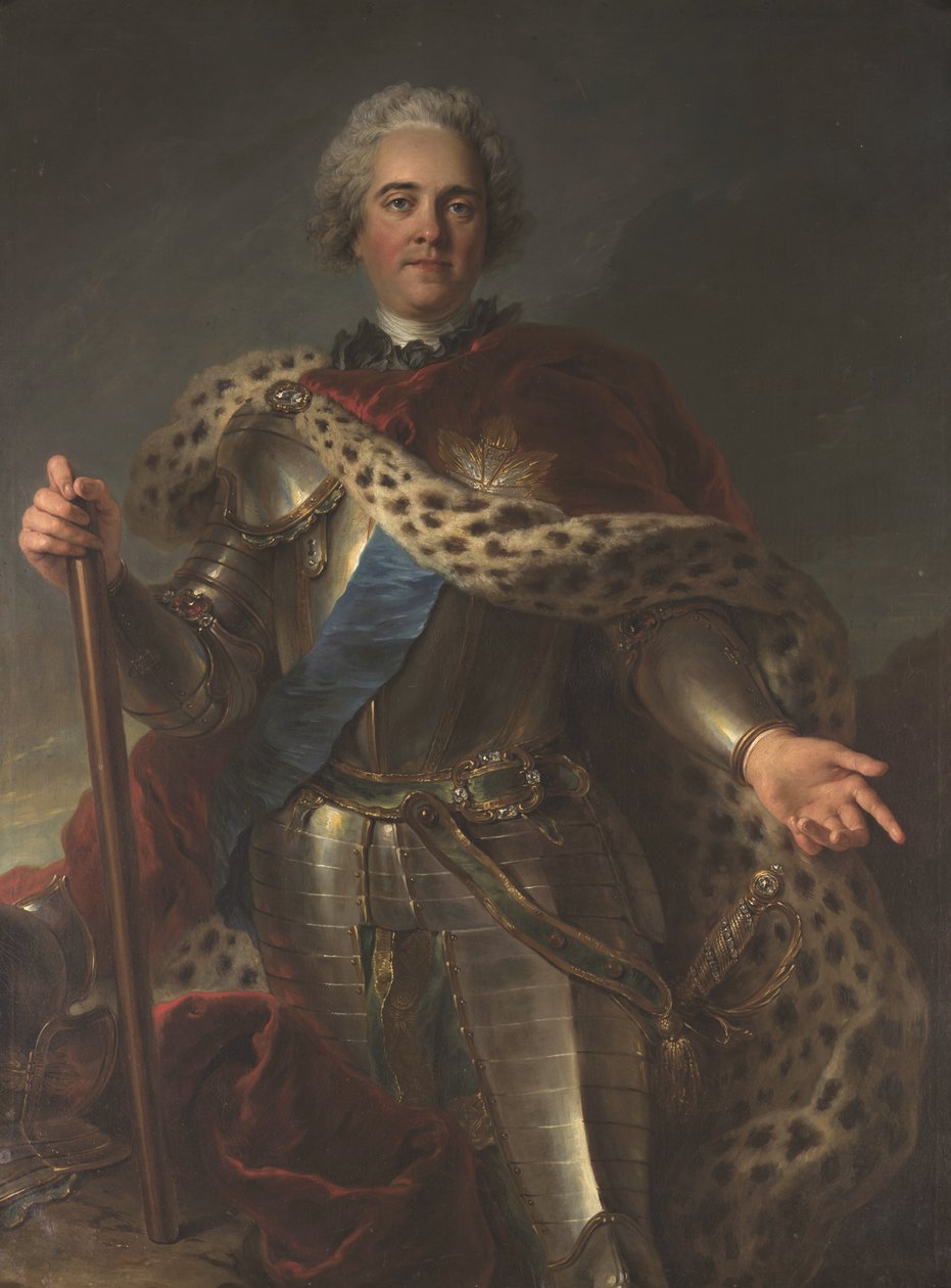 Herman Moritz greve av Sachsen (1696-1750), kallad marskalk av Frankrike av Charles Antoine Coypel