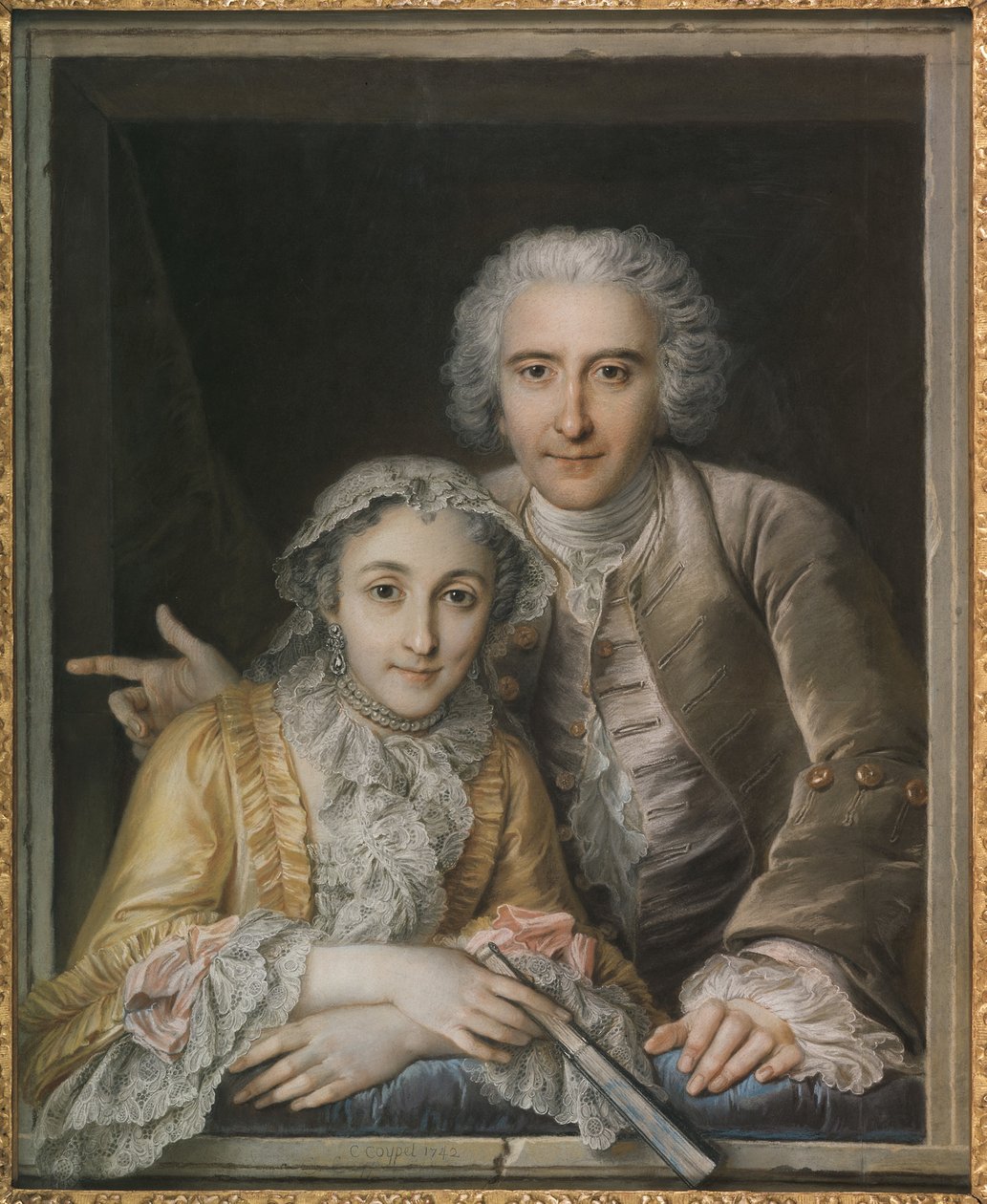 Porträtt av Philippe Coypel och hans fru av Charles Antoine Coypel
