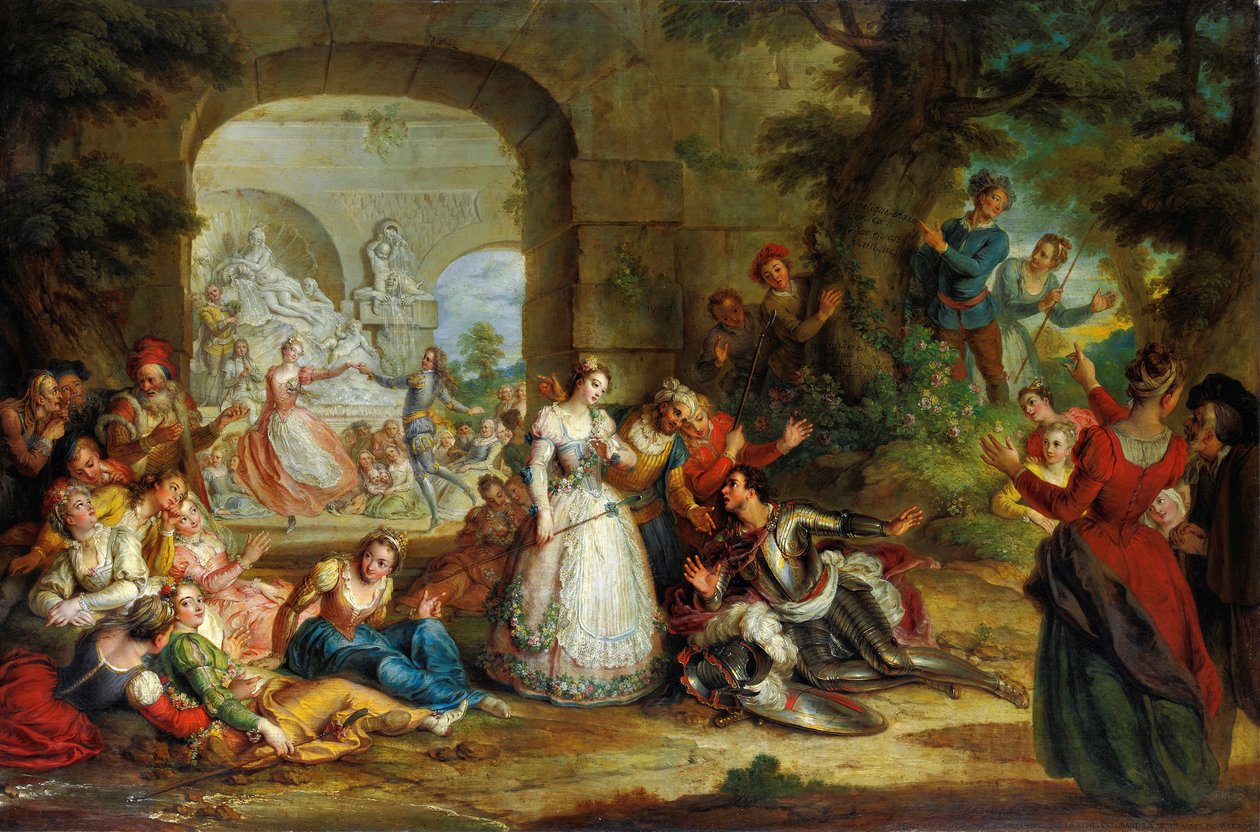 Roland och Angeliques äktenskap av Charles Antoine Coypel