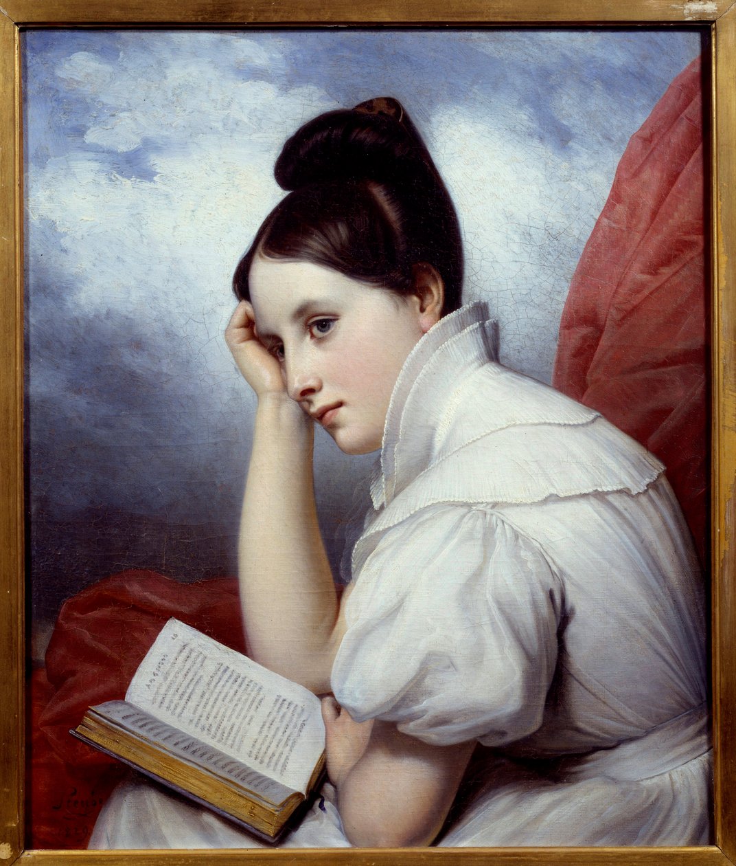 Läsljuset Målning av Charles Auguste Steuben (1788-1856) 1829 Nantes, Musee des Beaux Arts av Charles Auguste Steuben