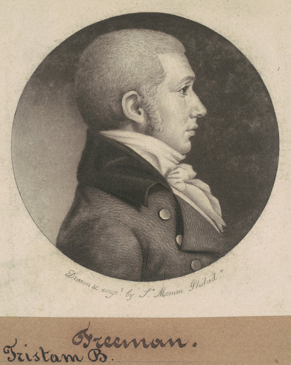 Fri man av Charles B. J. Févret de Saint Mémin
