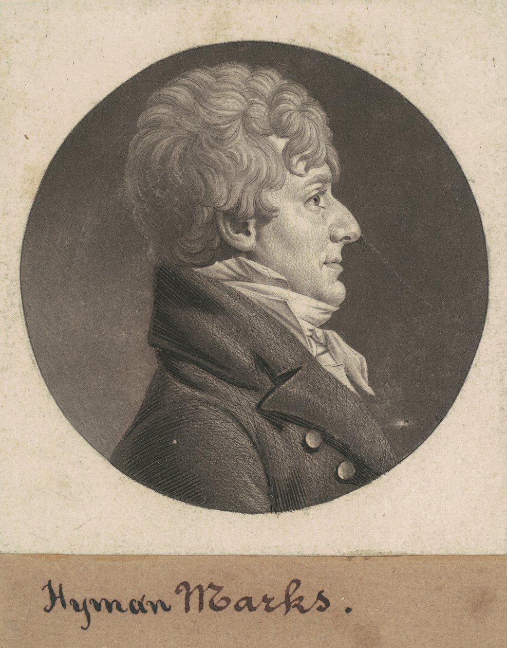 Hyman Marks av Charles B. J. Févret de Saint Mémin