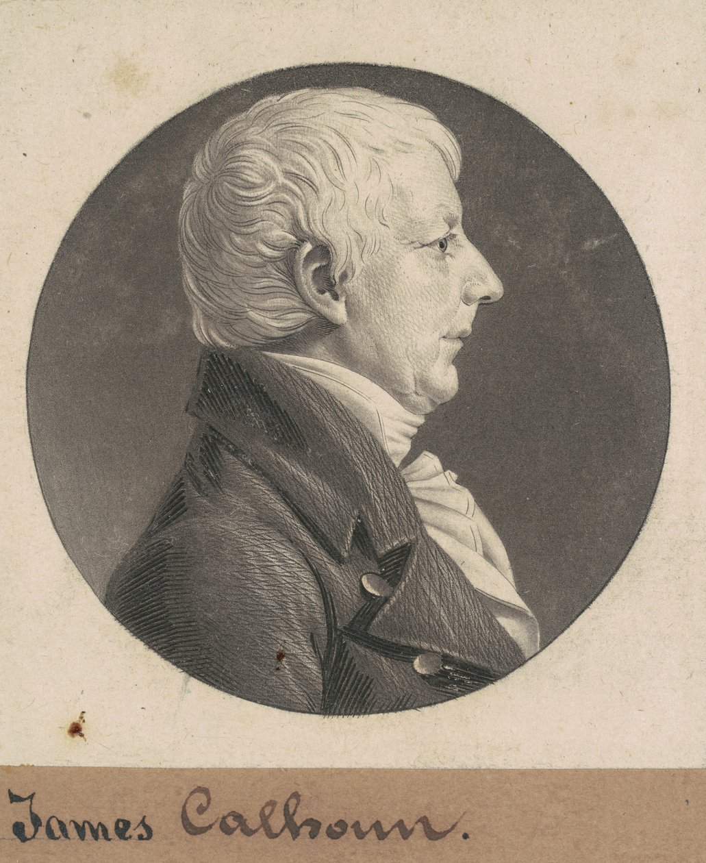James Calhoun av Charles B. J. Févret de Saint Mémin