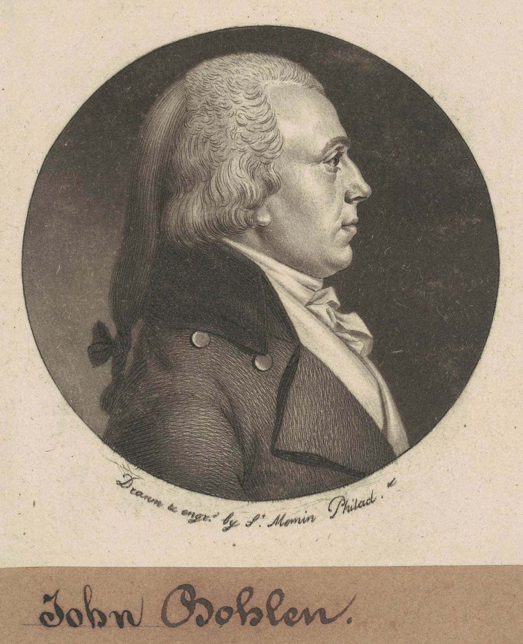 John Bohlen av Charles B. J. Févret de Saint Mémin
