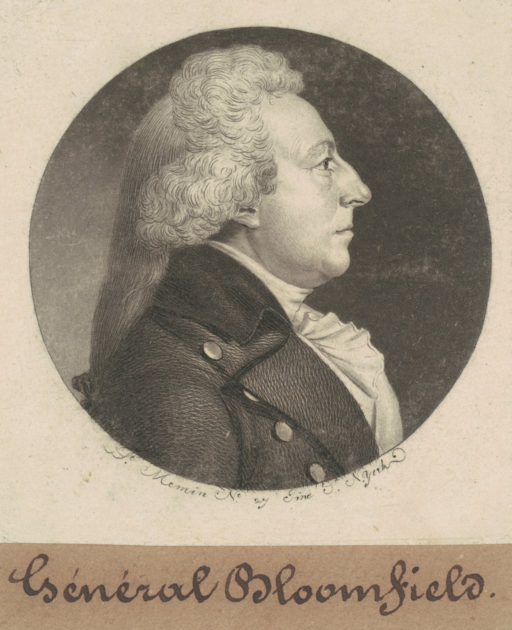 Joseph Bloomfield av Charles B. J. Févret de Saint Mémin
