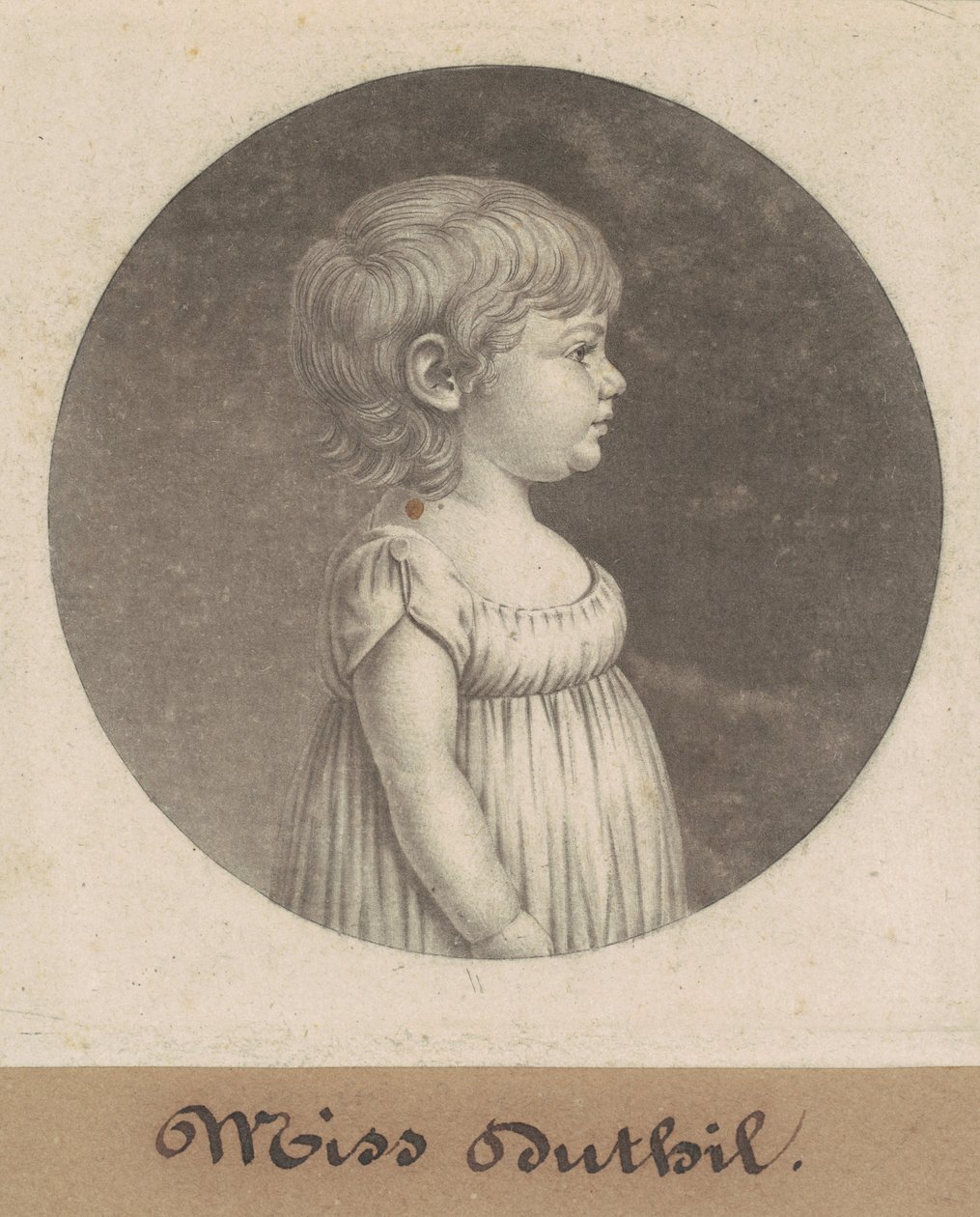 Miss Dutilh av Charles B. J. Févret de Saint Mémin