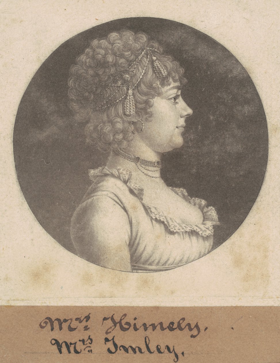 Mrs James Henderson Imlay av Charles B. J. Févret de Saint Mémin