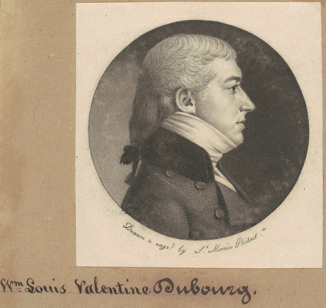 Pierre Francois DuBourg av Charles B. J. Févret de Saint Mémin