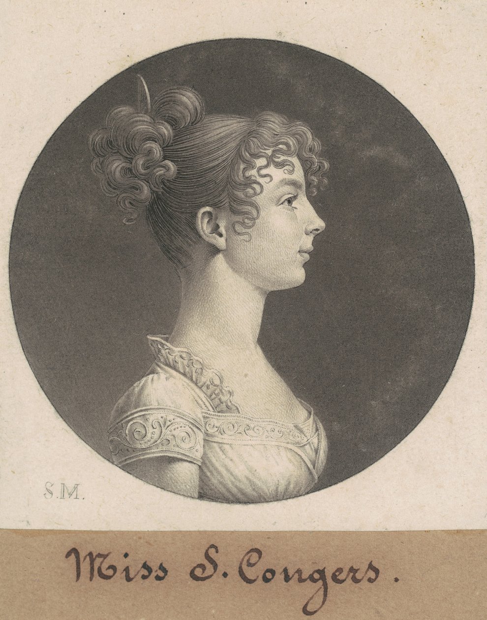 Sarah C. Conyers av Charles B. J. Févret de Saint Mémin